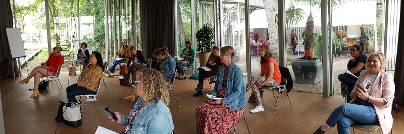 training tijdens blogger by nature event coronamaatregelen